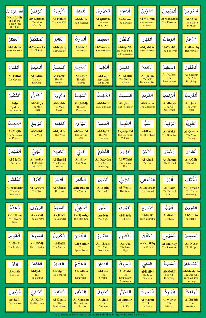 The 99 Names of Our Lord Poster The 99 Names of Our Lord Poster